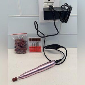 Portable Corded Manicure Nail Drill with Accessories